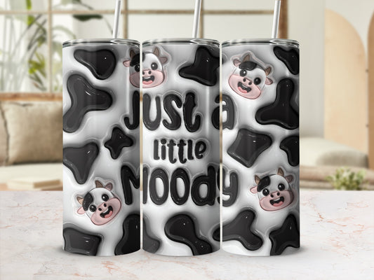 Just a little Moody Cow Print Tumbler Product Type