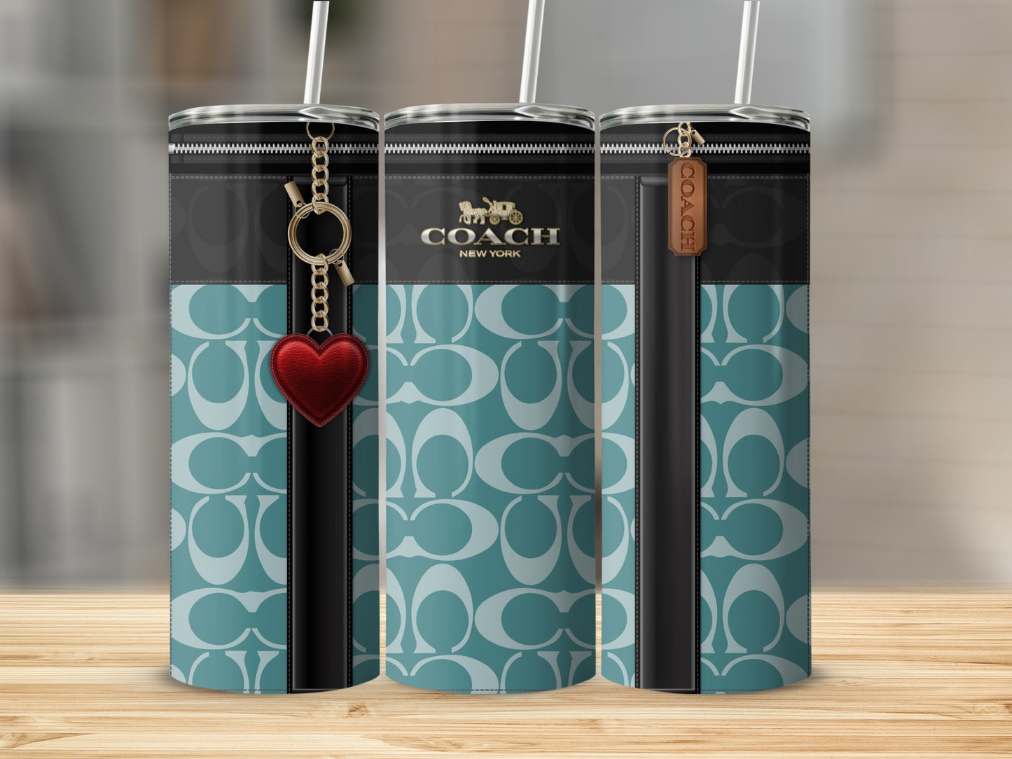 Stylish Coach New York Insulated Tumbler with Zipper