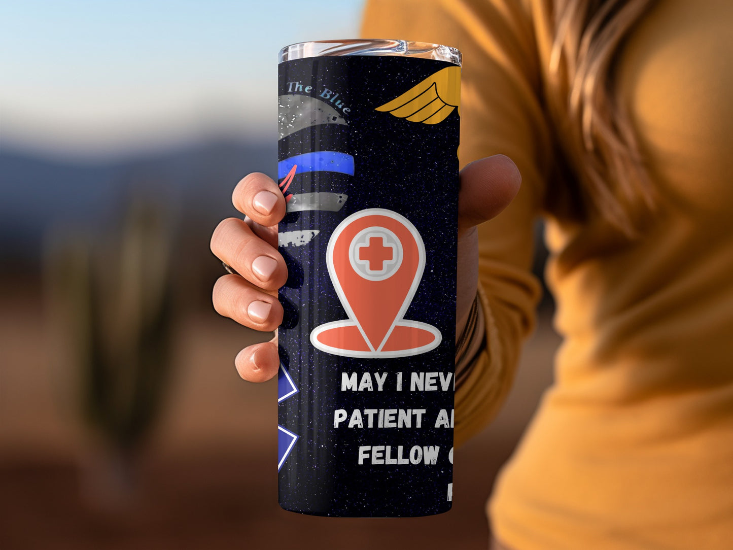 Medical Themed Insulated Tumbler with Unique Graphics