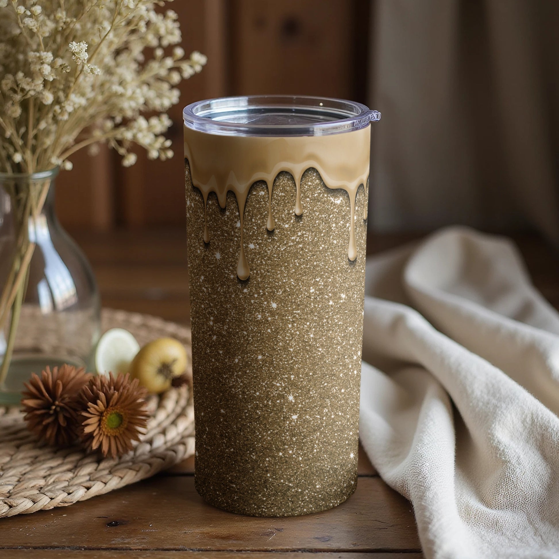 Stunning Glittery Drip Tumbler for Everyday Use