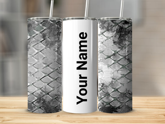 Personalized Snake Scale Pattern with Your Name Tumbler