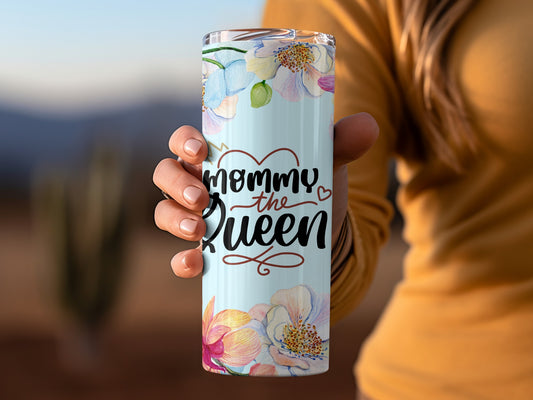 Mommy the Queen Floral Insulated Tumbler Drinkware