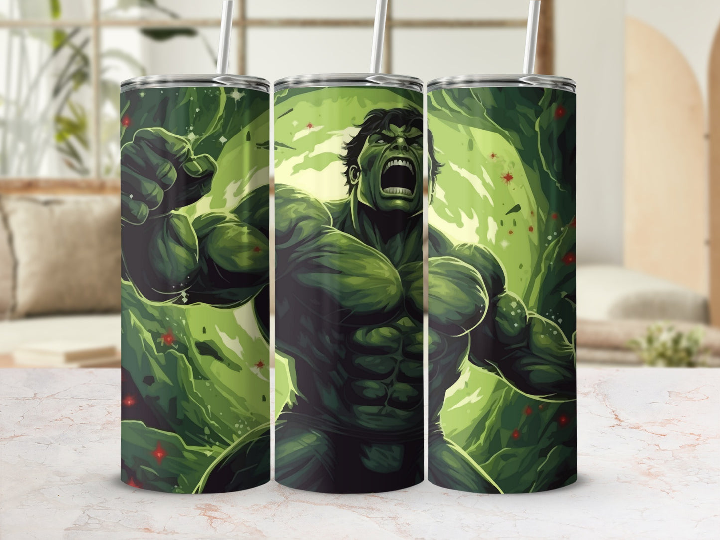 Incredible Hulk Green Themed Character Tumbler Product