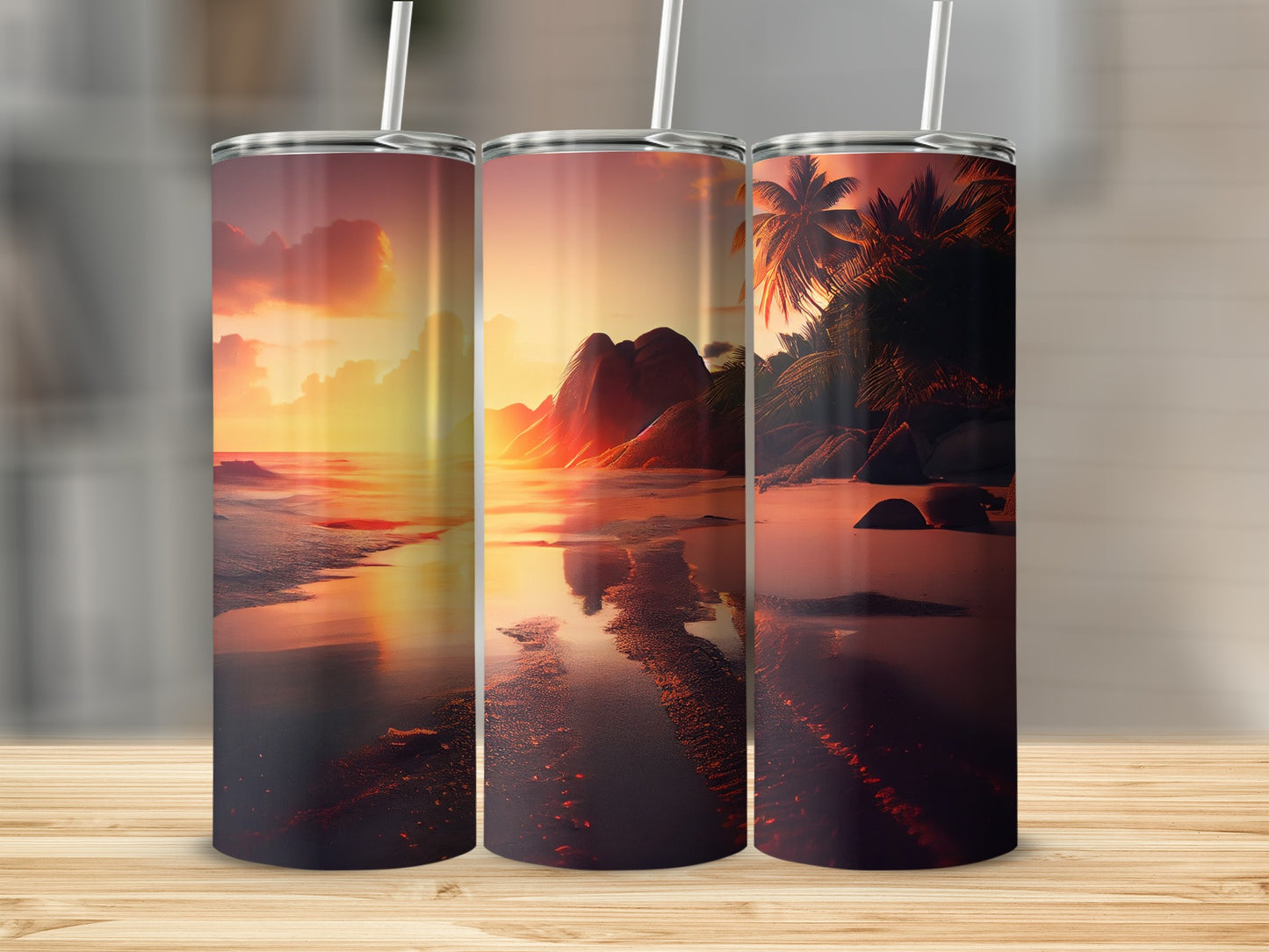 Sunset Beach Scenic Travel Tumbler for Everyday Use
