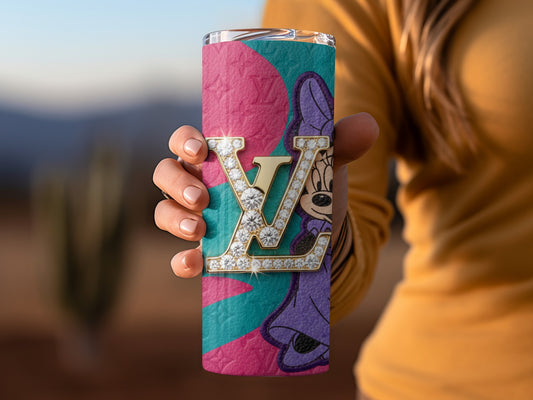 Stylish Designer Tumbler With Rhinestone Details Accessory