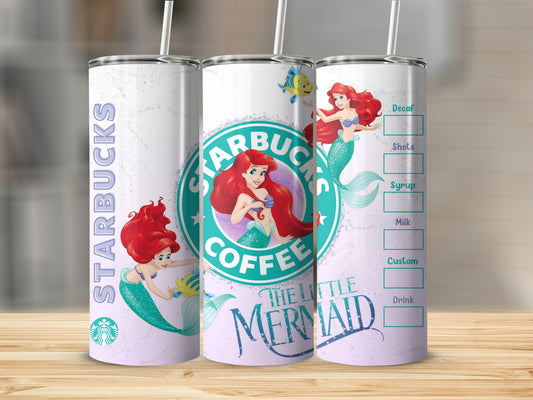 Starbucks The Little Mermaid Custom Drink Cup