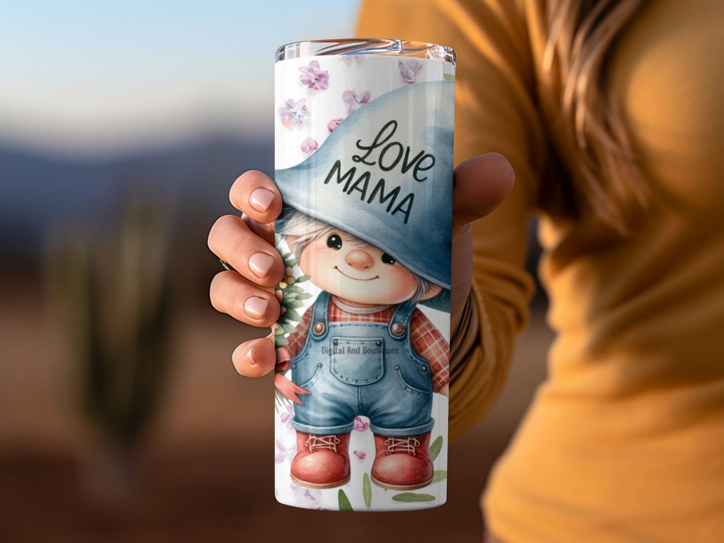 Love Mama Adorable Doll Design Insulated Tumbler