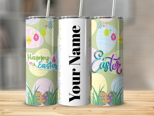 Personalized Easter Themed Happy Easter Tumbler