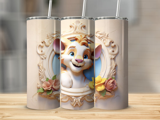Cute Cartoon Animal Design Decorative Tumbler