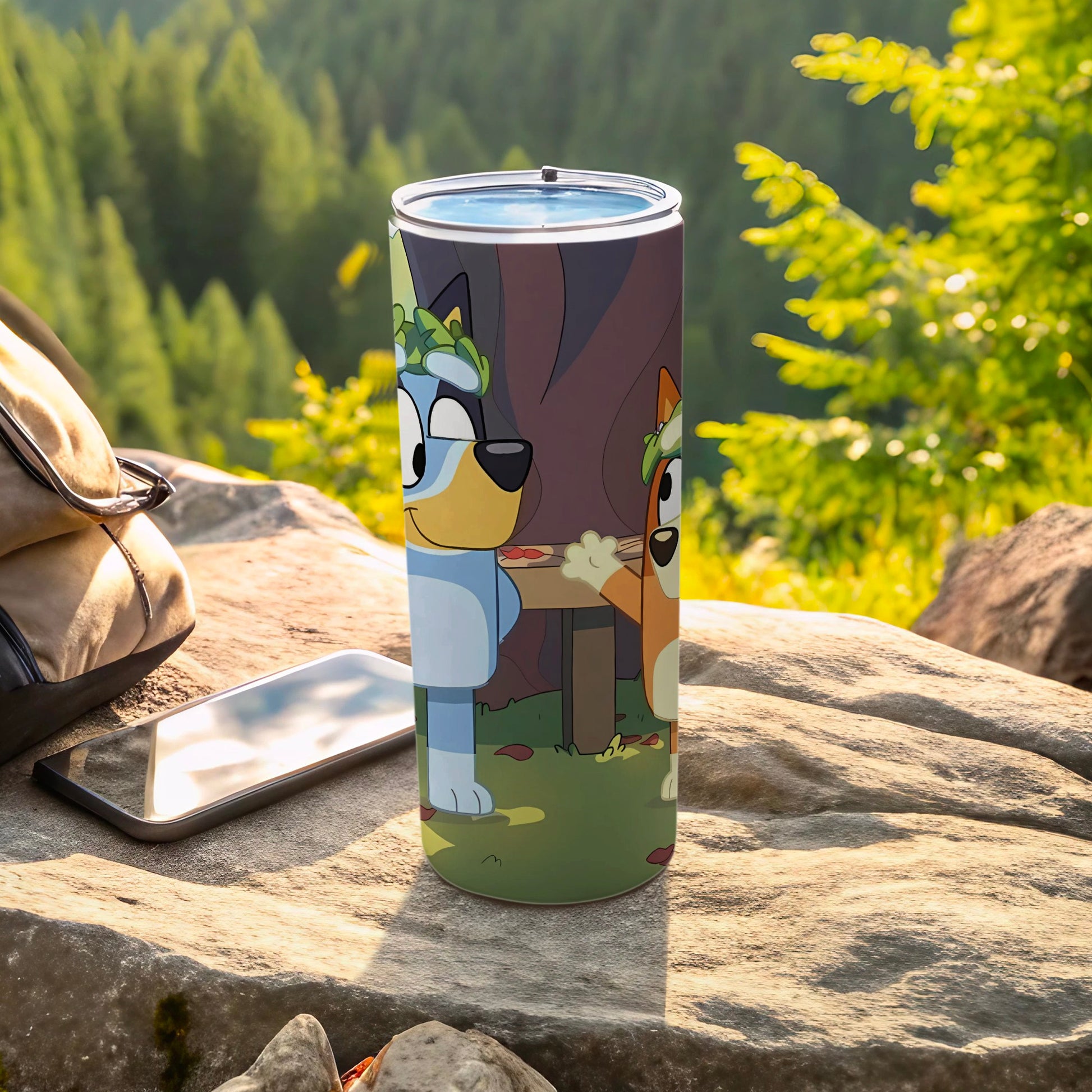 Adorable Cartoon Characters Tumbler for Outdoor Adventures