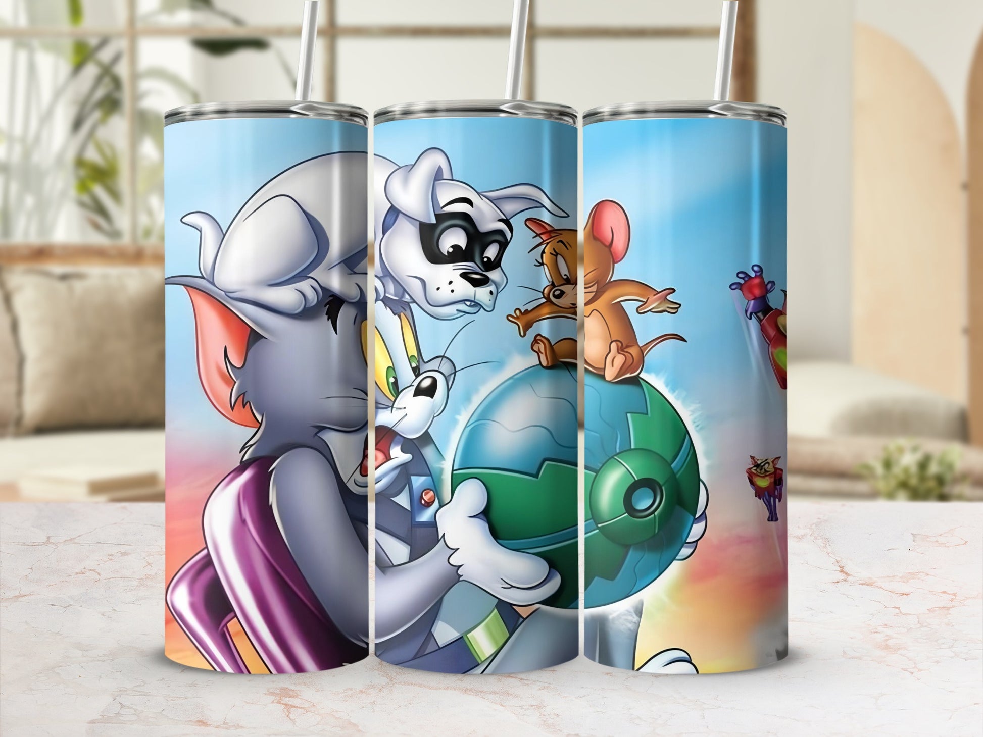 Colorful Tom and Jerry Adventure Tumbler Product