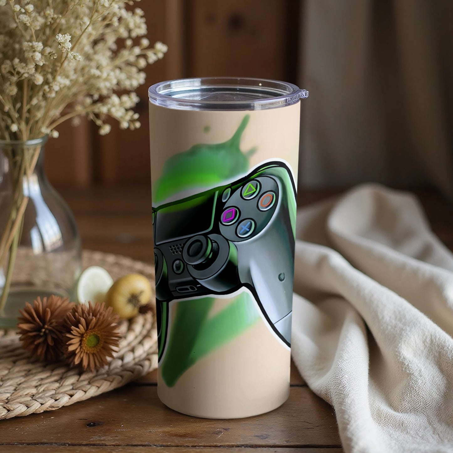 Gaming Controller Design Tumbler for Gamers