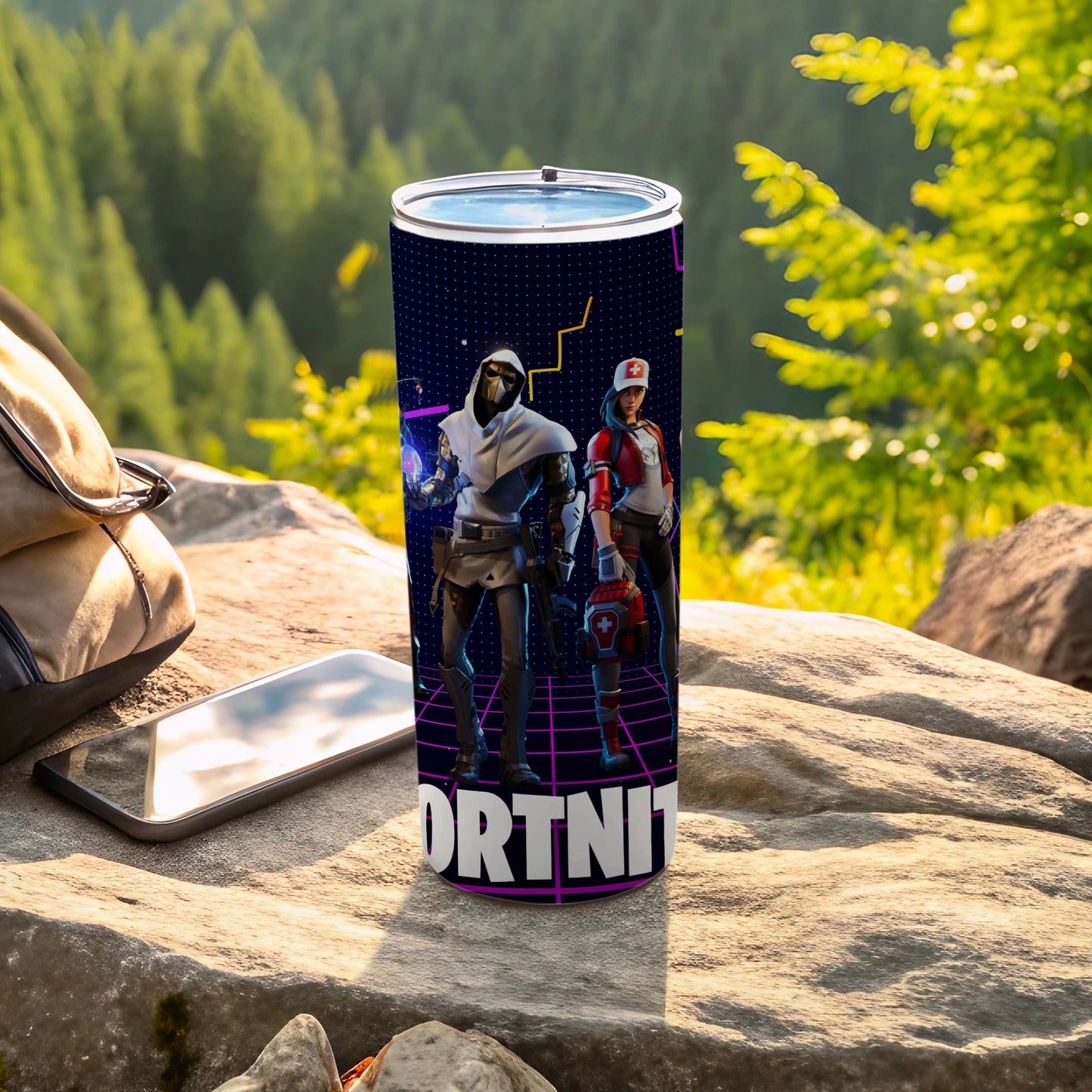 Fortnite Characters Design Travel Tumbler Cup