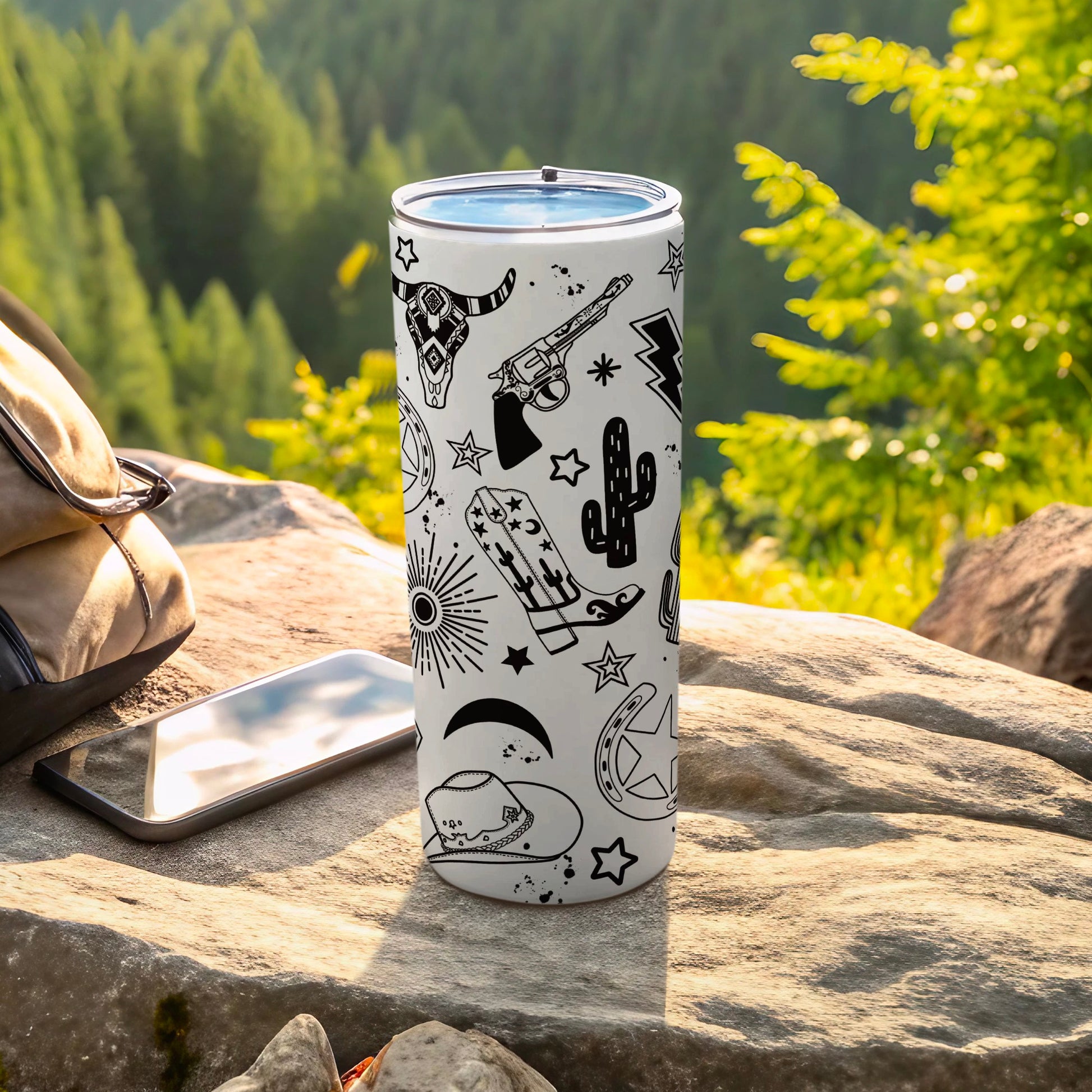 Western Adventure Design Insulated Tumbler Flask