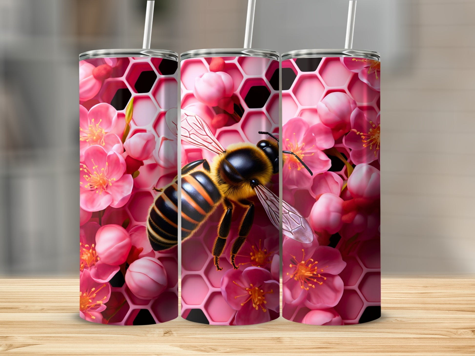Pink Cherry Blossom Bee Honeycomb Pattern product type
Bee
Honeybee
Pink Flowers
Cherry Blossom
Floral Print
Honeycomb
Nature Inspired
Insect Design
Spring Theme
Summer Style
Tumbler Art
Drinkware Decor
Cute Bee Print
Blossom Pattern
Apiary Design
Pollinator Gift
Hexagon Pattern
Vibrant Design
Unique Product