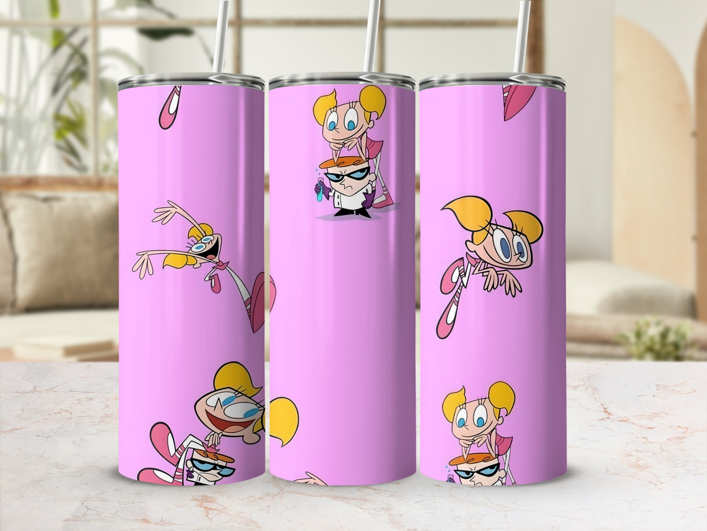 Cartoon Animation Character Pink Tumbler Cup Product
