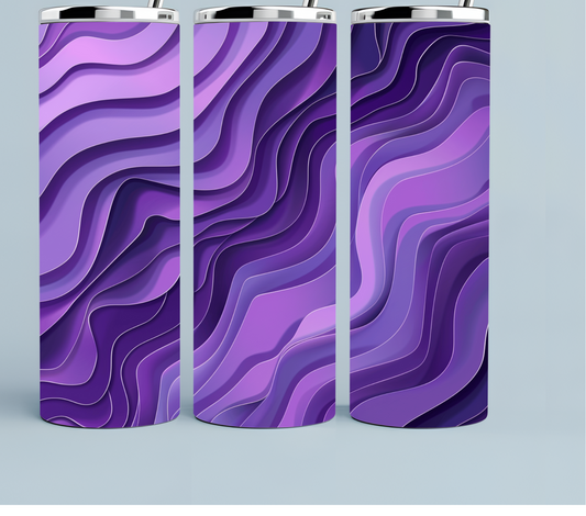 Vibrant Shades of Purple swirls Tumbler