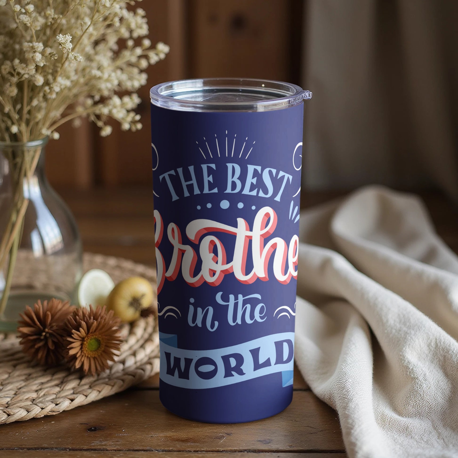 The Best Brother In The World Blue Tumbler