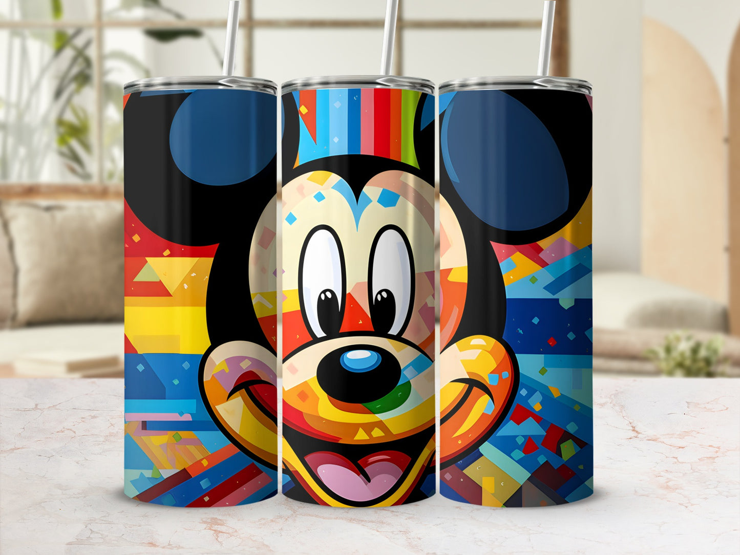 Colorful Mickey Mouse Art Tumbler Product