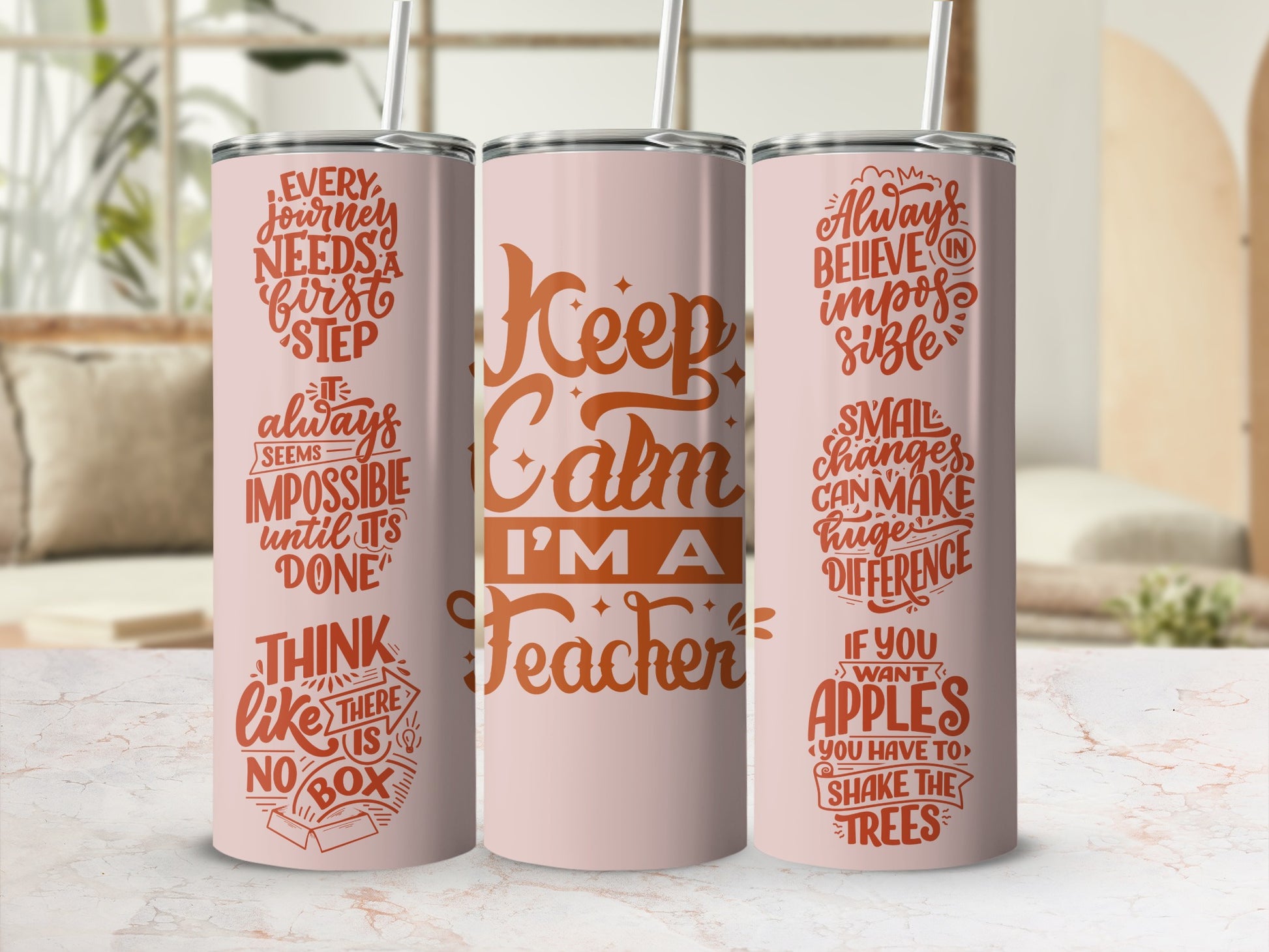 Inspirational Quotes Keep Calm I'm a Teacher Tumbler