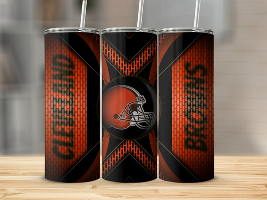 Cleveland Browns Helmet Design Unique Stylish Tumblers