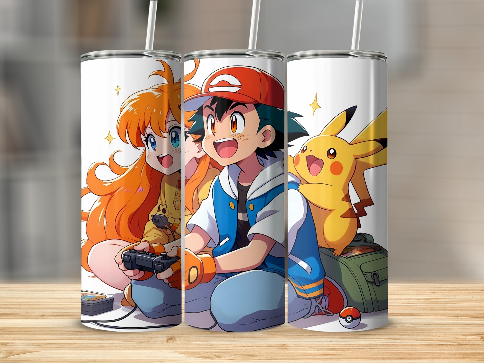 Anime Character Tumbler with Gaming Enthusiasts Design