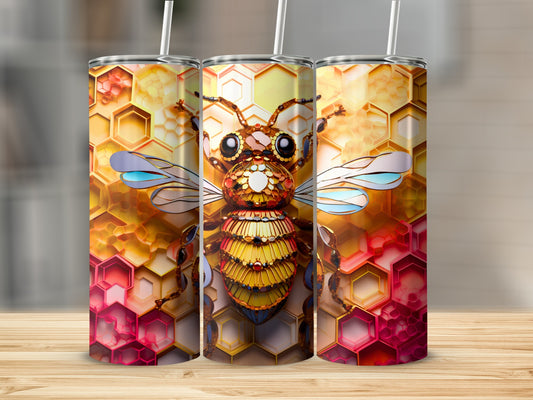 Artistic Mosaic Bee Golden Honeycomb Hexagon Tumbler product type
Bee
Honeycomb
Hexagon
Mosaic Art
Stained Glass
Artistic Design
Jewel Bee
Vibrant Colors
Golden Yellow
Red Pink
Insect Art
Nature Inspired
Geometric Pattern
Abstract Style
Shiny Finish
Bumble Bee
Honey Lover
Tumbler Cup
Unique Gift
Drink Container