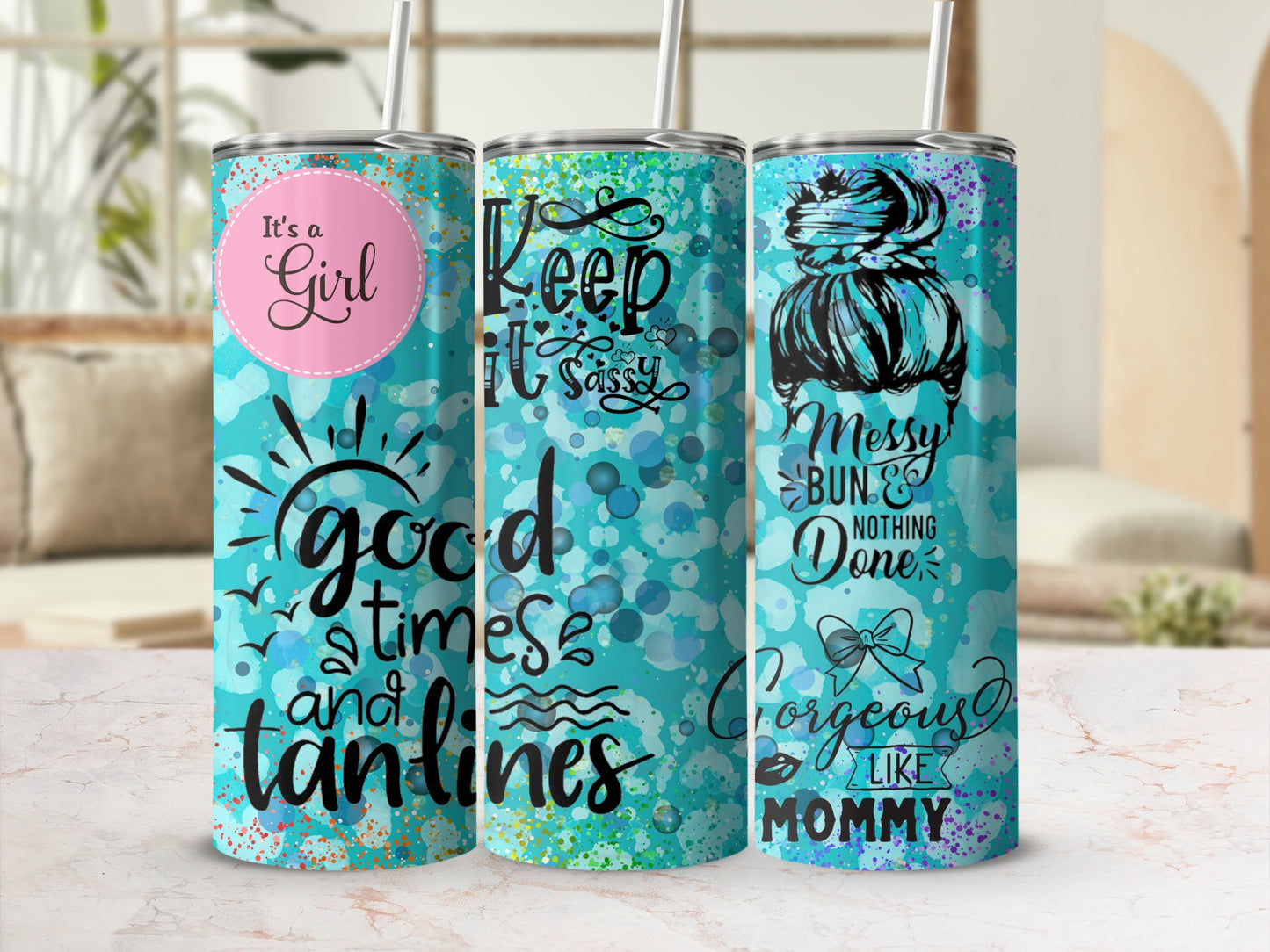 Keep It Sassy Messy Bun Nothing Done Tumblers