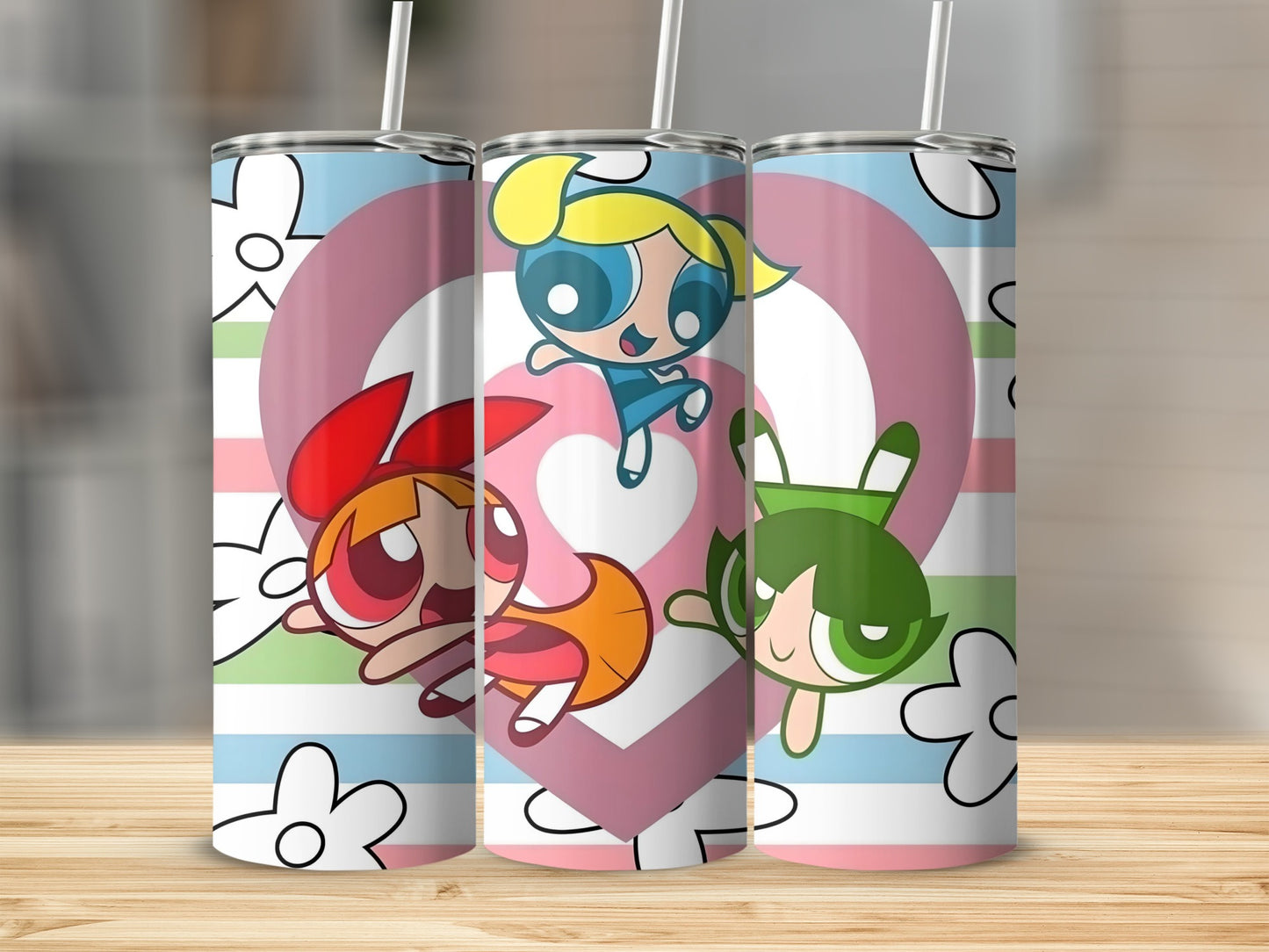 Adorable Cartoon Character Print Tumbler for All Ages