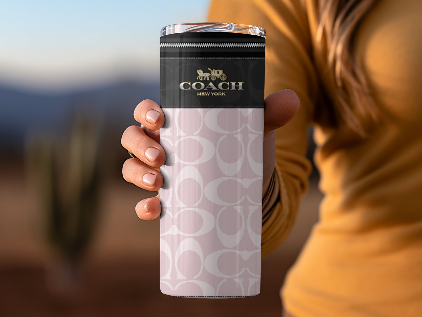 Coach New York Stylish Insulated Travel Tumbler