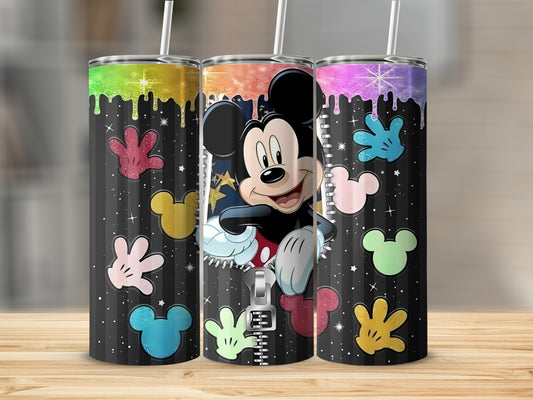 Vibrant Mickey Mouse Design Insulated Tumbler Cup