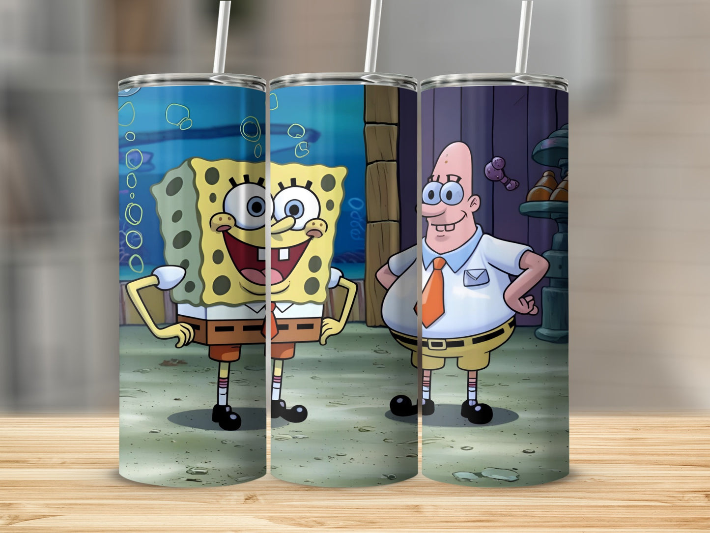 SpongeBob SquarePants and Patrick Star standing side by side.