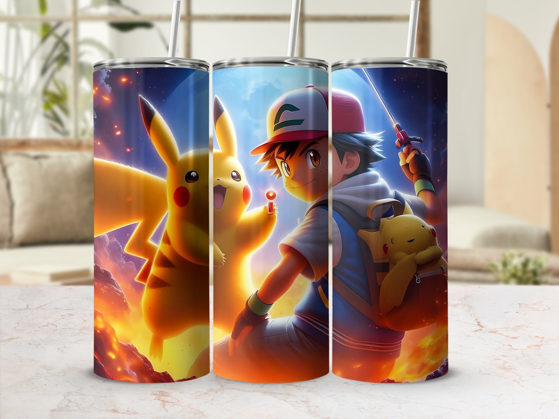 Action Adventure Anime Character Stainless Steel Tumbler