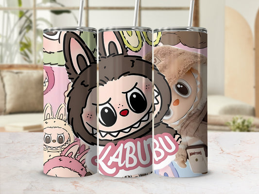 Cute Cartoon Labubu Character Design Tumbler