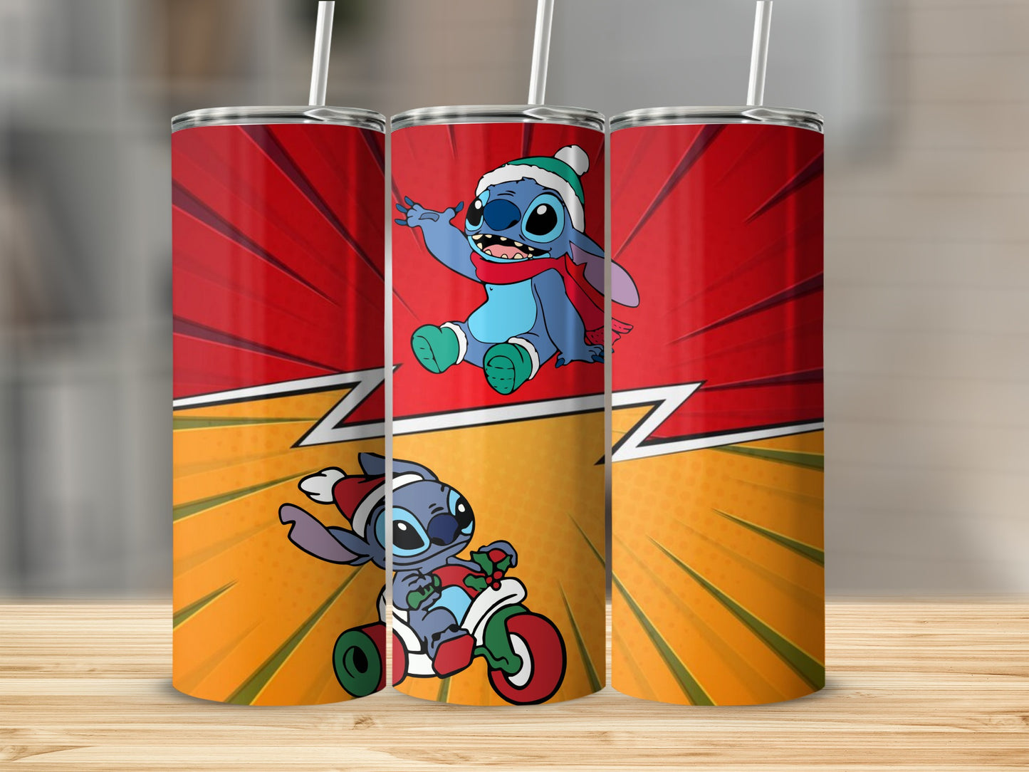 Festive Cartoon Characters Design Tumbler