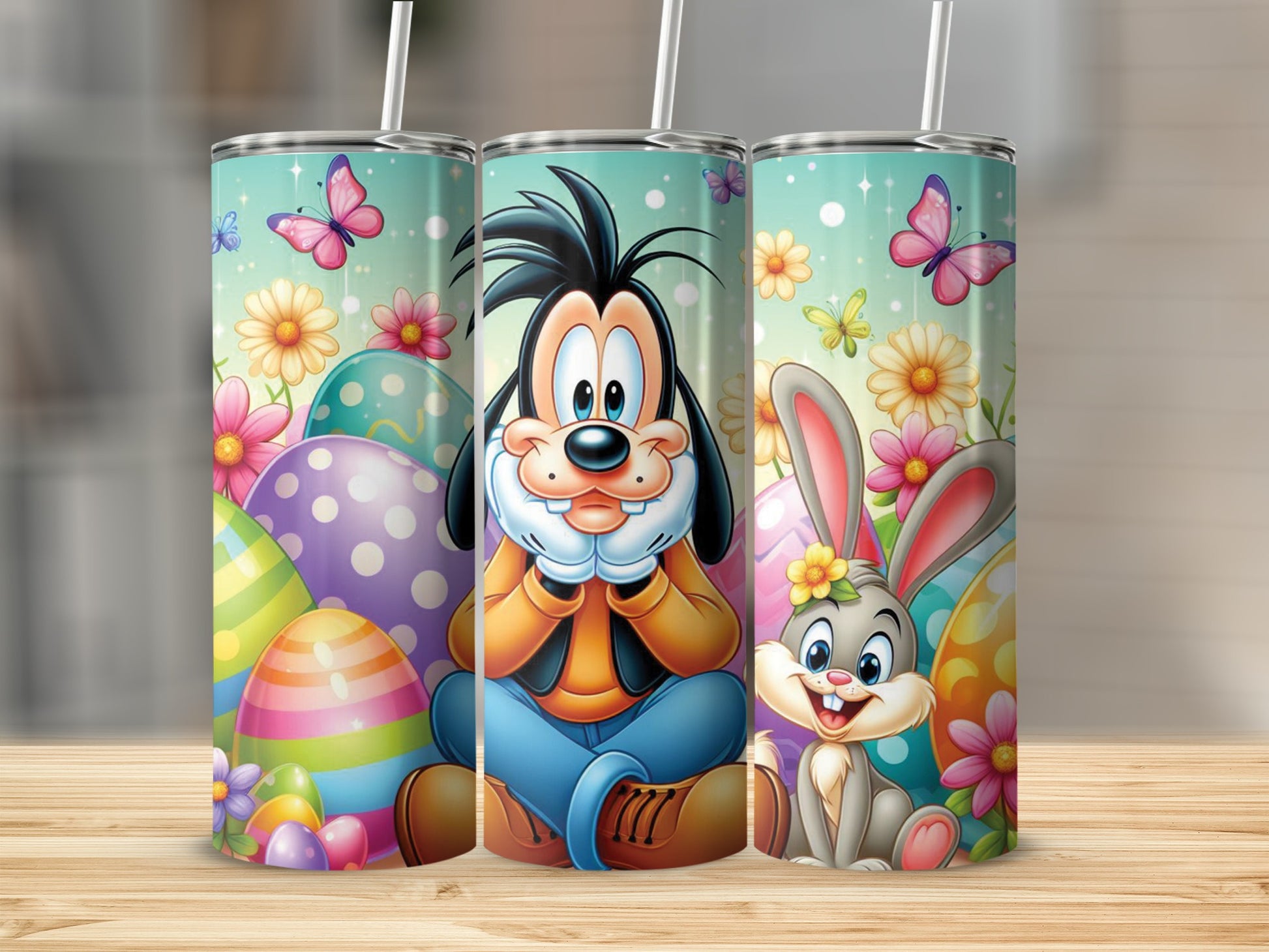 Goofy Easter Bunny Eggs Spring Flowers product type