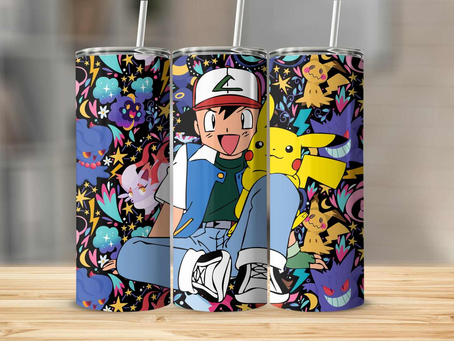 Colorful Anime Character Theme Stainless Steel Tumbler