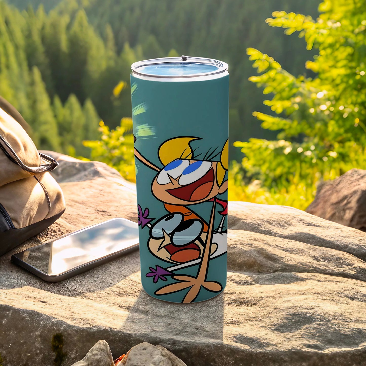 Vibrantly Designed Cartoon Character Tumbler for Outdoors