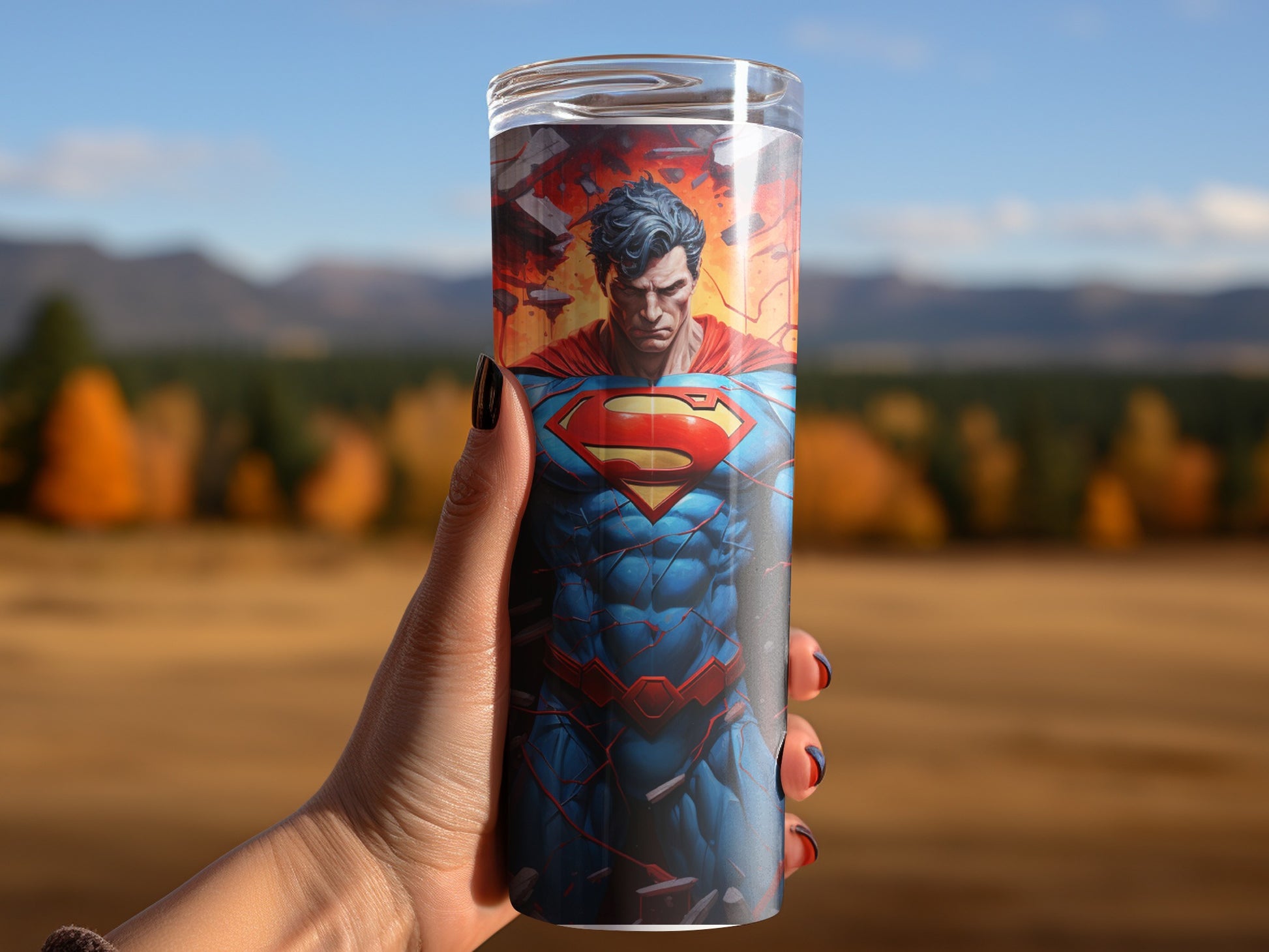 Superman Insulated Tumbler with Heroic Design