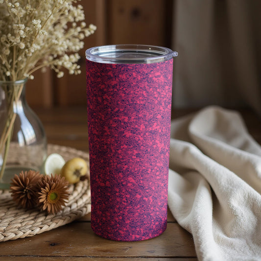 Vibrant Pink Tumbler with Abstract Design for Daily Use