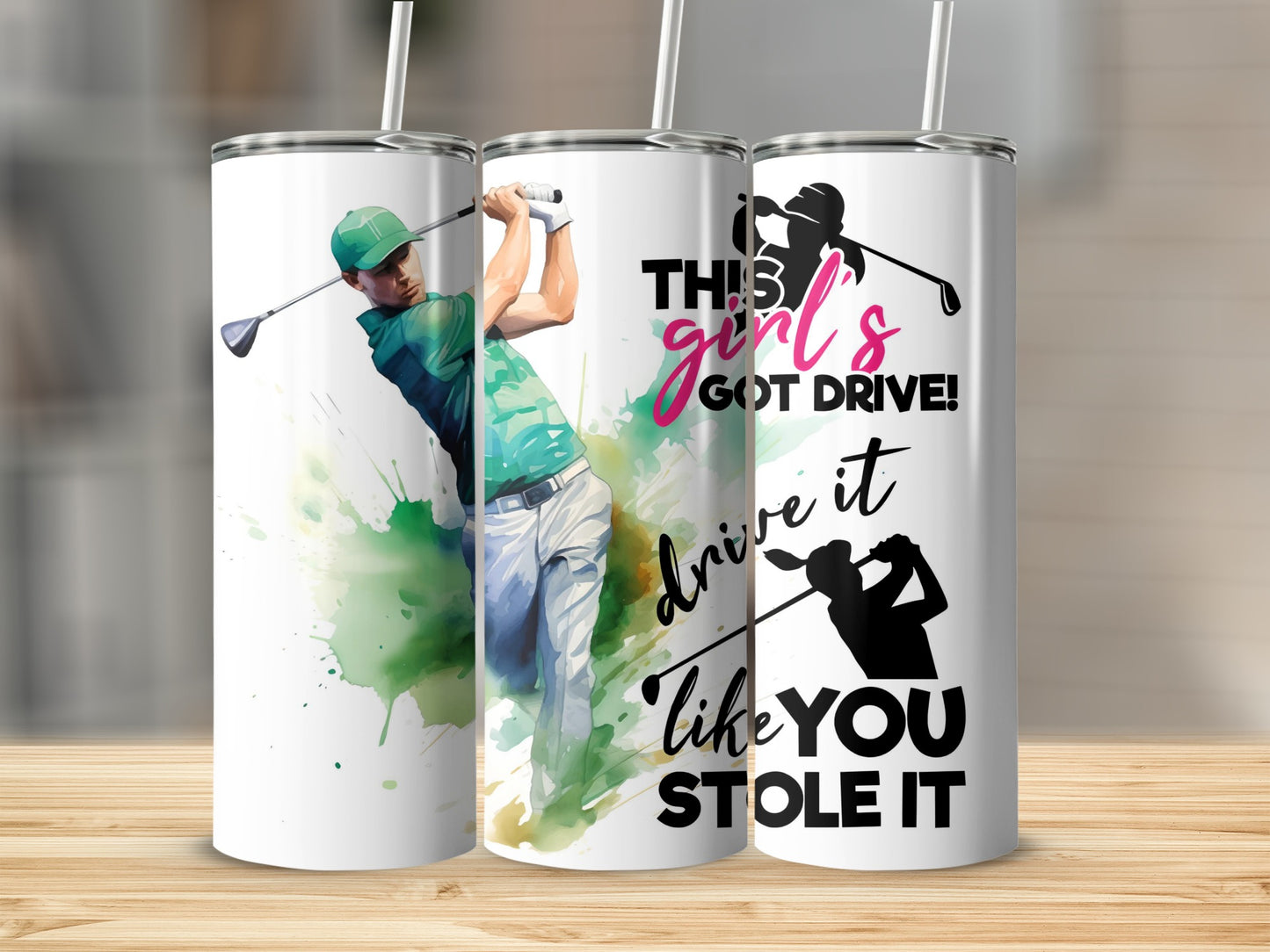 Golf Inspired Drink Tumblers with Unique Designs