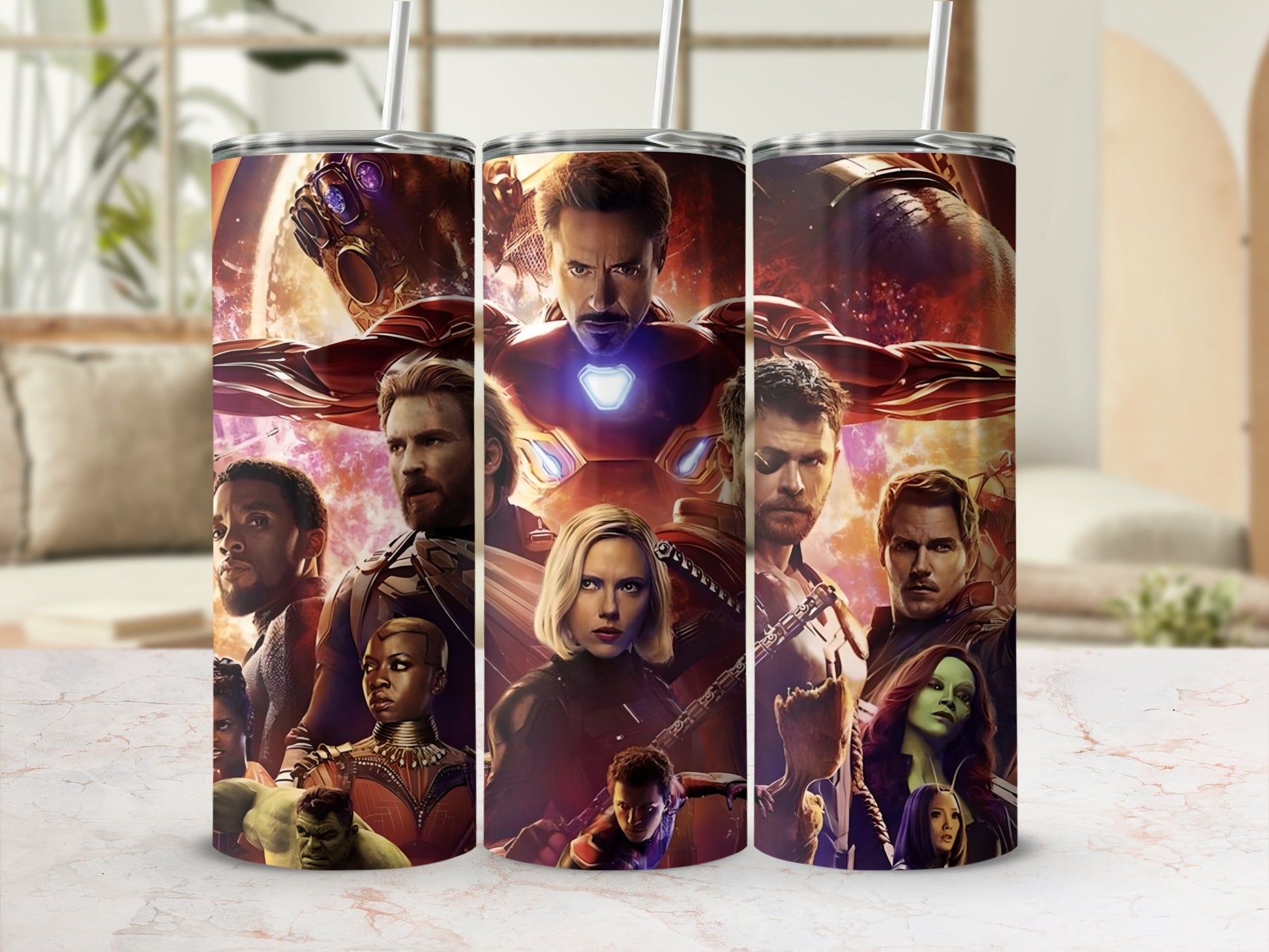 Marvel Avengers Heroes Stainless Steel Tumbler Cup