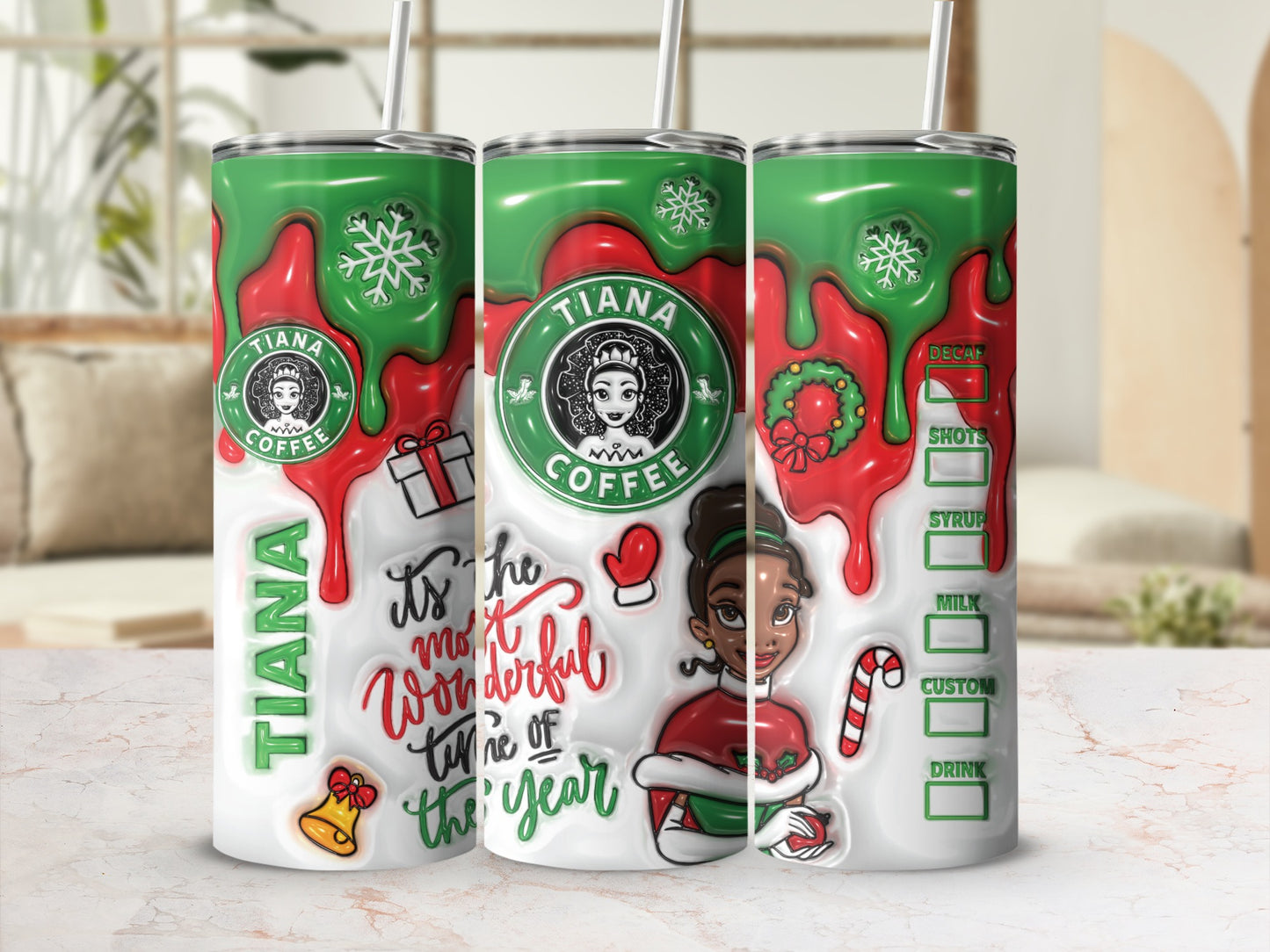 Tiana Coffee It's The Most Wonderful Time Tumbler