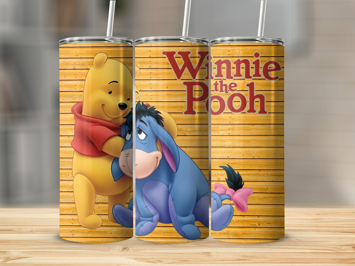 Winnie The Pooh Together With Eeyore Image Tumblers