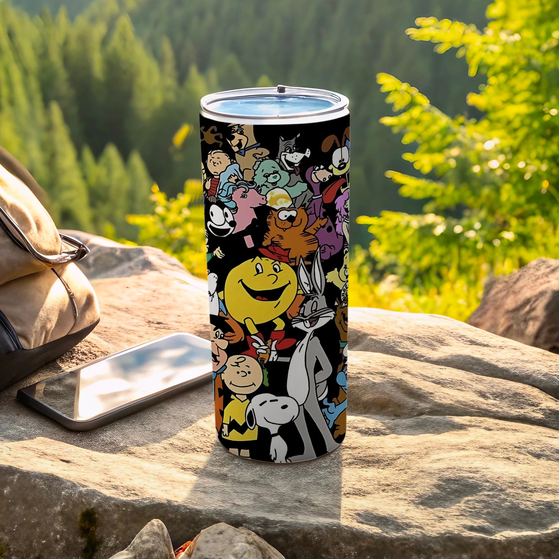 Classic Cartoon Characters Tumbler for Everyday Use