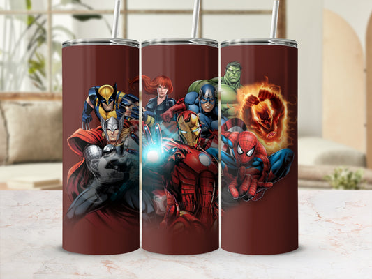 Marvel Superheroes Stainless Steel Tumbler Cup