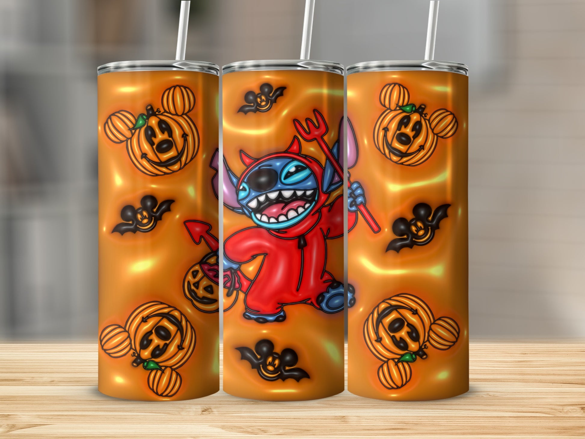 Halloween Devil Character Pattern Tumbler Product