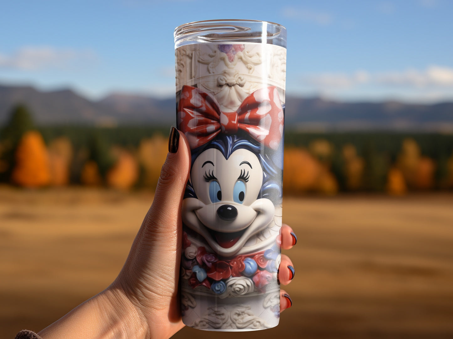 Disney Minnie Mouse Tumbler with Cute Cartoon Design