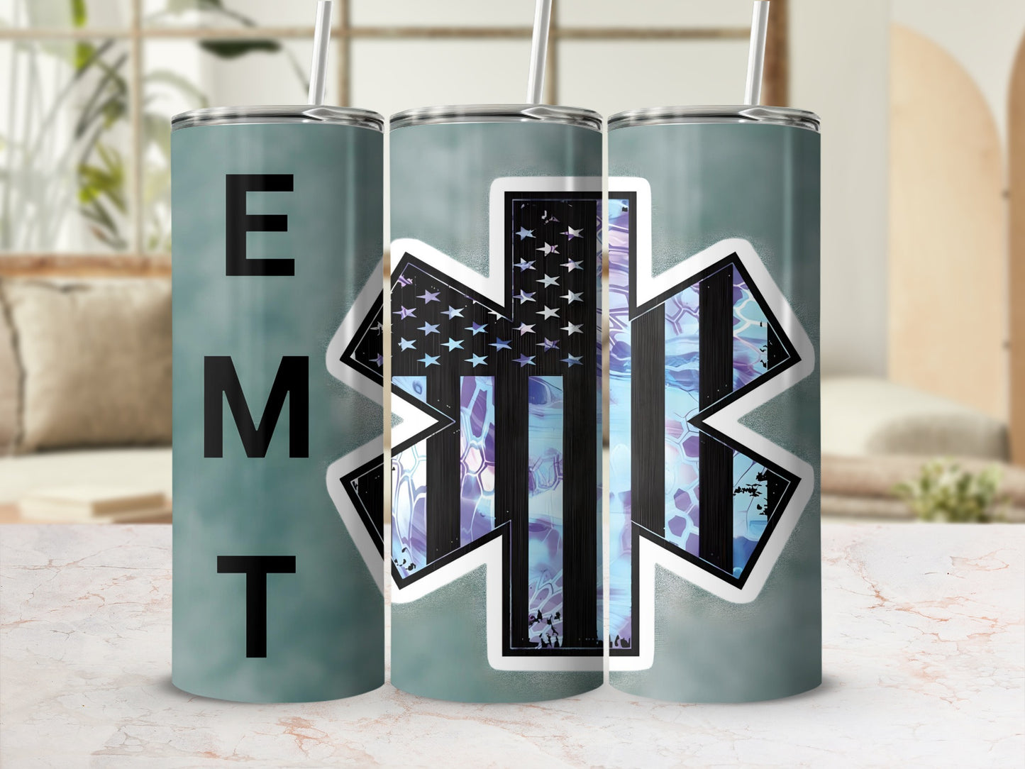 EMT Star of Life Insulated Stainless Steel Tumbler