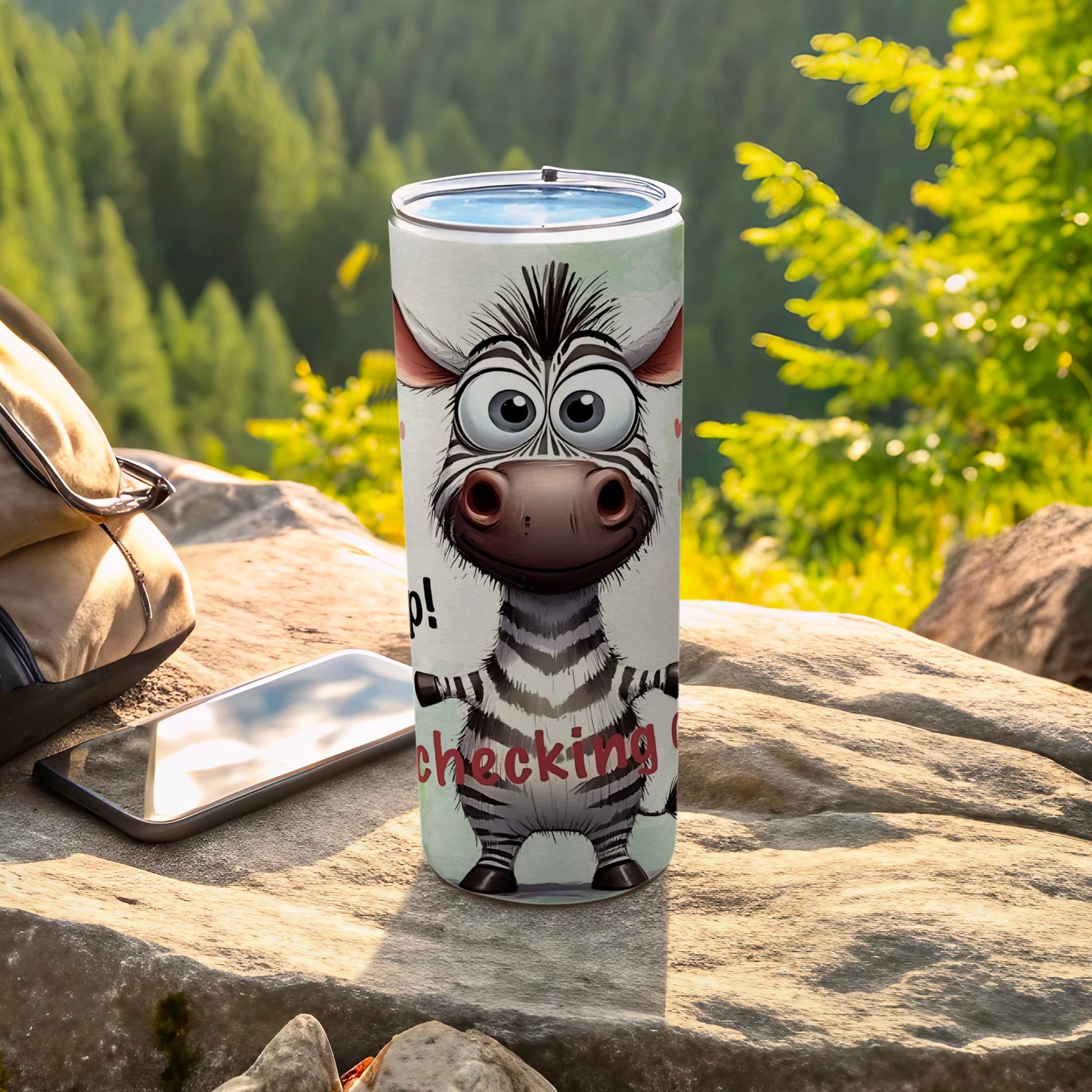 Cute Zebra Print Tumbler With Adorable Design